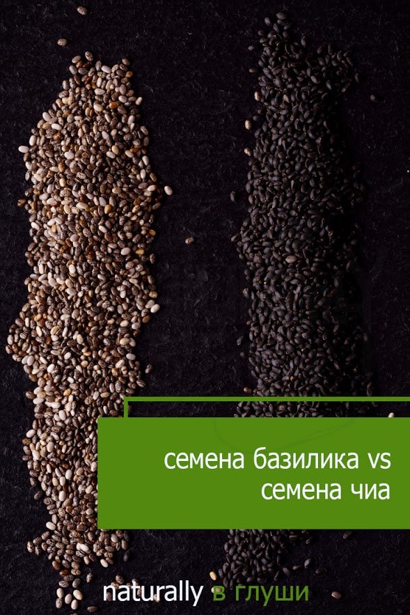 Чем отличаются семена базилика и чиа | Блог Naturally в глуши
