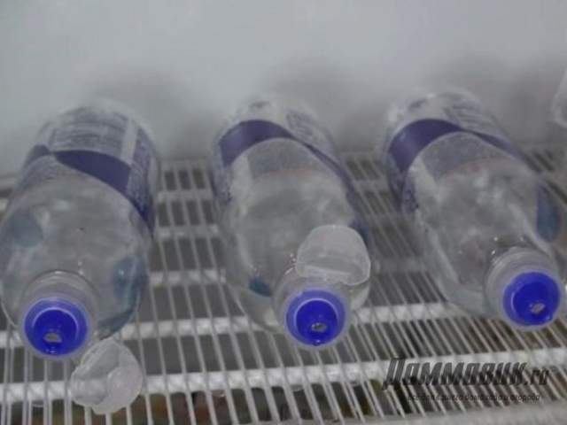 заморозка воды для полива